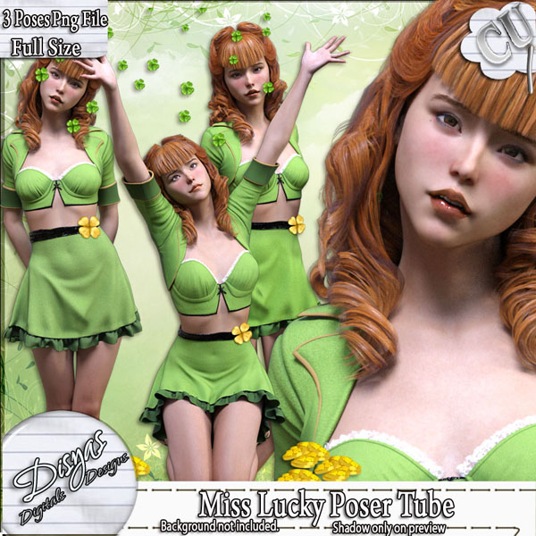 MISS LUCK POSER TUBE PACK CU - Click Image to Close